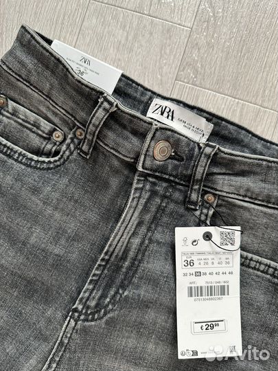 Новые джинсы zara 36 размер