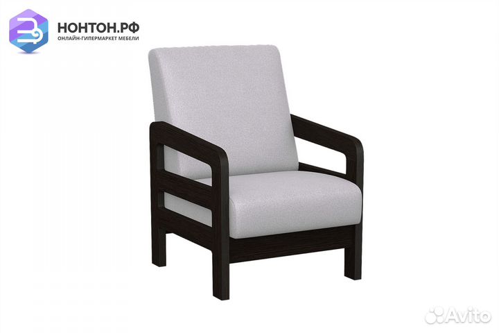 Кресло Вега-34 светло-серое