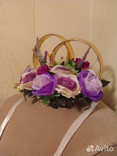 Свадебные украшения на машину