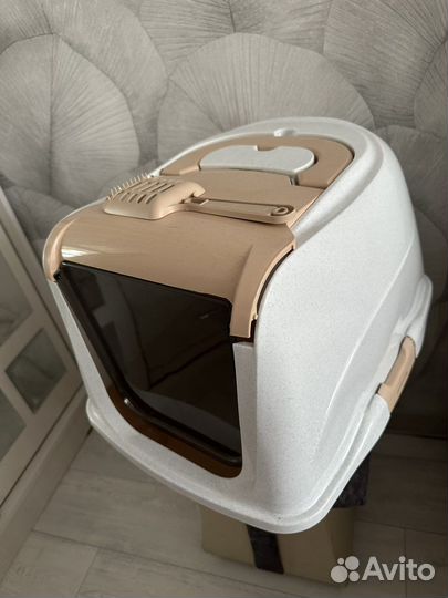 Кошачий лоток закрытый большой