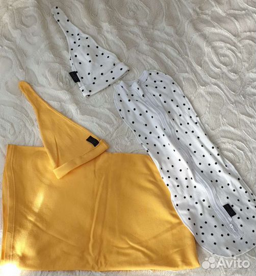 Пеленка-кокон Mjolk Basic Горошки