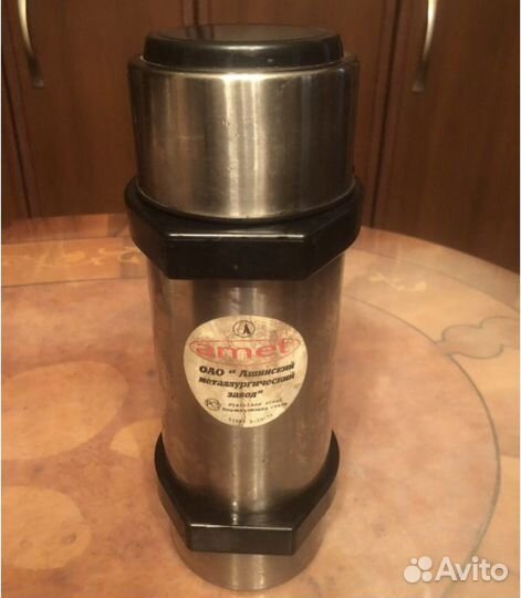 Термос с помпой Нержавеющая сталь