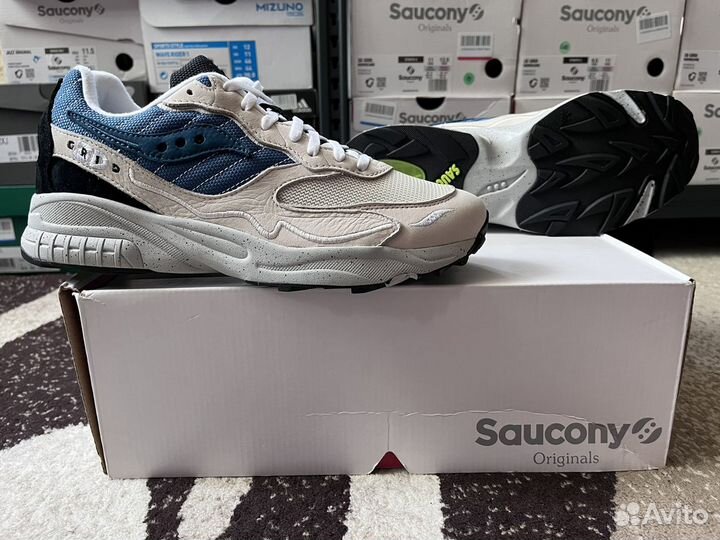 Кроссовки Saucony 3D Grid Hurricane White/Blue