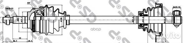 Привод в сборе renault clio II/kangoo 1.5DCI 01