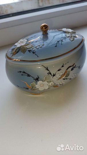 Шкатулка кисловодский фарфор СССР