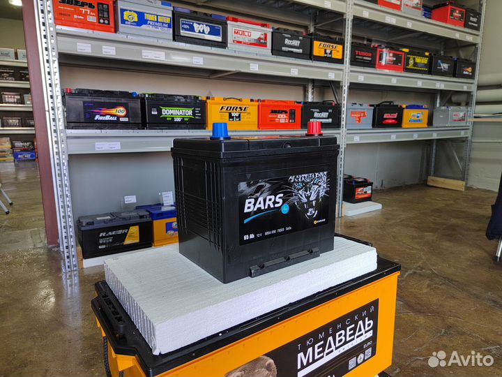 Аккумулятор Барс (Bars) Азия 65 Ач обр 600 А