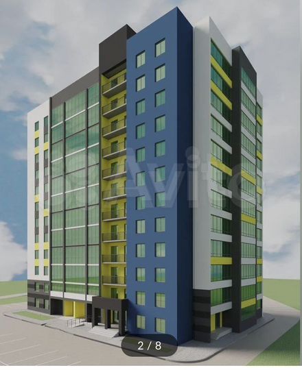 Квартира-студия, 21,1 м², 10/13 эт.