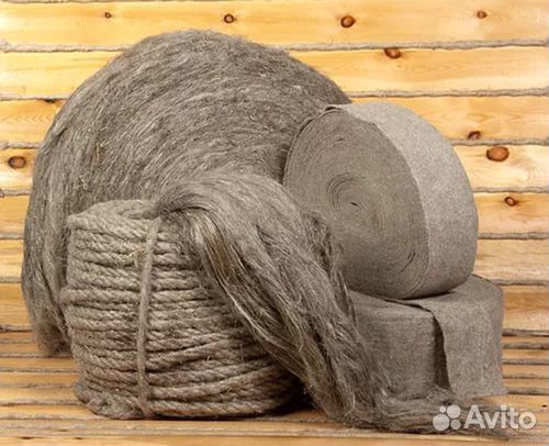 Пакля, ватин, джут, лен