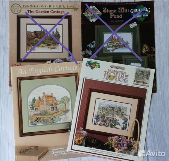 Буклеты для вышивки крестом с домиками
