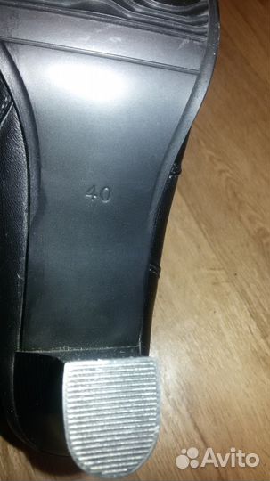 Сапоги зимние кожаные новые