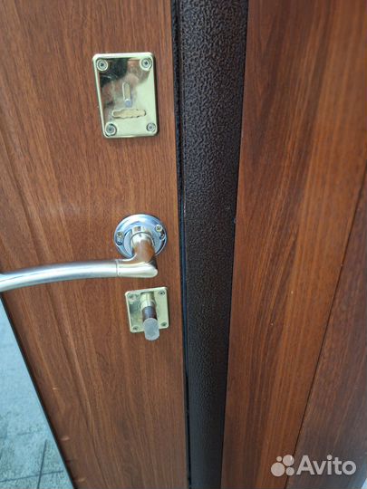 Дверь входная металлическая с зеркалом