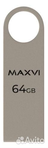 USB флеш-накопитель Maxvi 64GB монолит metallic s