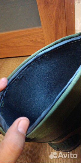 Сапоги зимние полиуретановые с чулком раз.46,47