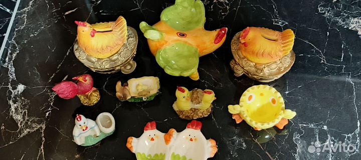 Статуэтки курочки -9шт