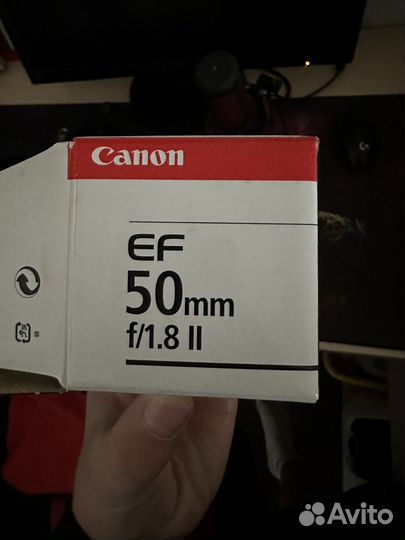 Объектив canon 50mm 1 8 новый