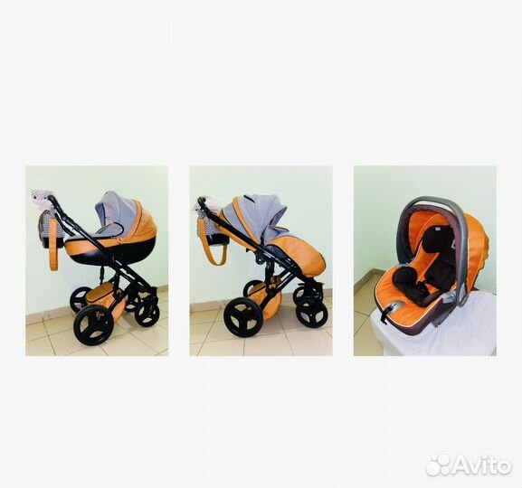 Коляска 3в1 Anex Sport Foxy Verdi эко-кожа
