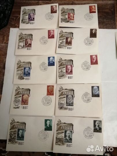 Конверты первого дня Ленин