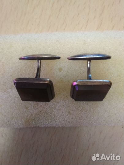 Запонки мужские серебро