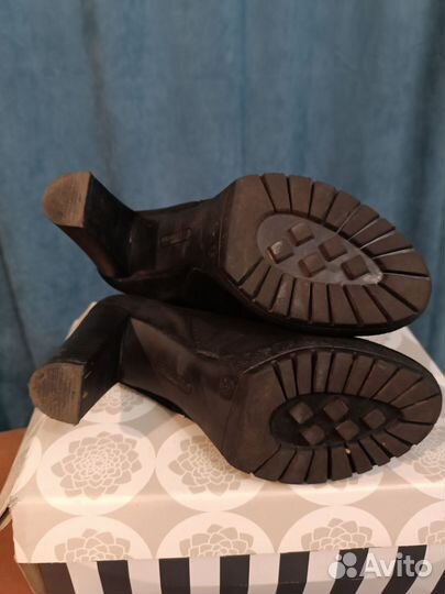 Ботильоны демисезон, Tervolina, велюр, 38