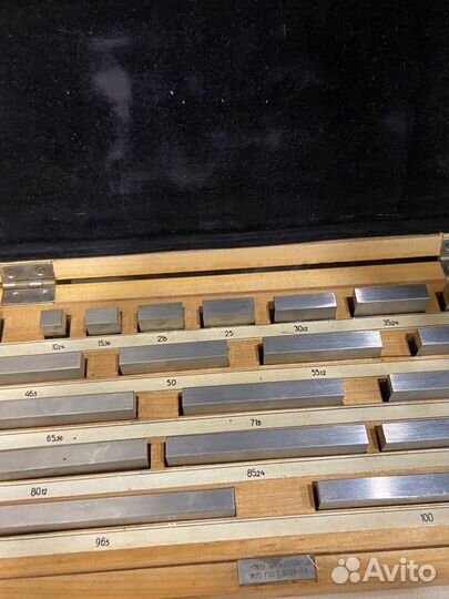 Набор мер концевых номер 13, класс точности 1, гос