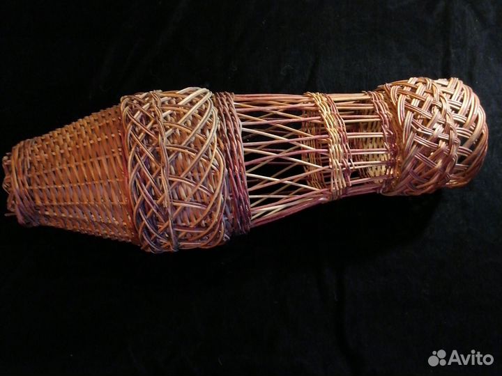 Ваза напольная плетеная