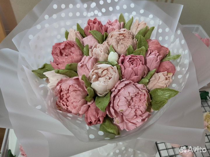 Букет из зефира, Зефирный букет, Зефирные цветы