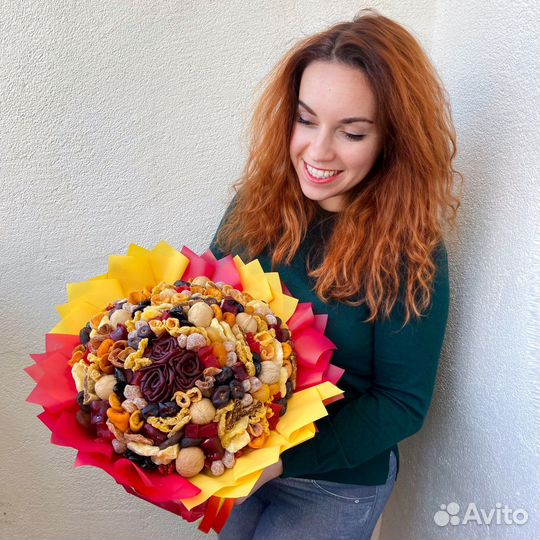 Съедобные букеты из сухофруктов