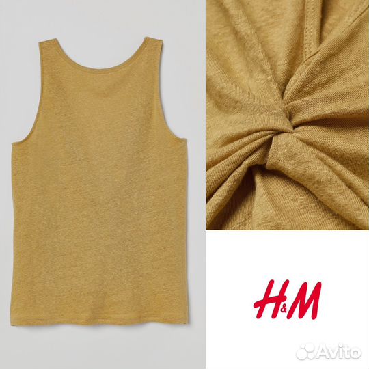 Майка hm premium 100% лен XS