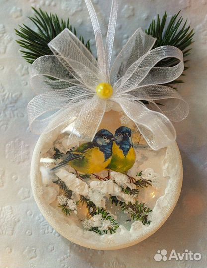 Новогодние игрушки на ёлку 