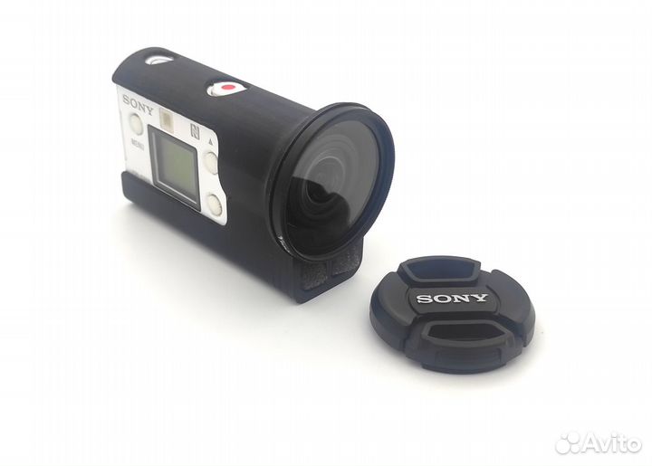 Защитная линза Sony X3000 / AS300 с чехлом и ветро