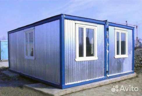 Сдвоенный блок-модуль, блок контейнер, Бытовка