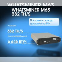 Whatsminer M63 382 TH/S