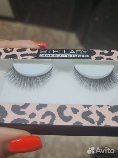 Накладные ресницы с клеем