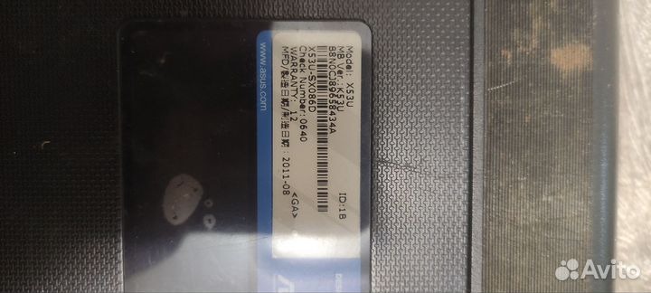 Ноутбук asus на запчасти