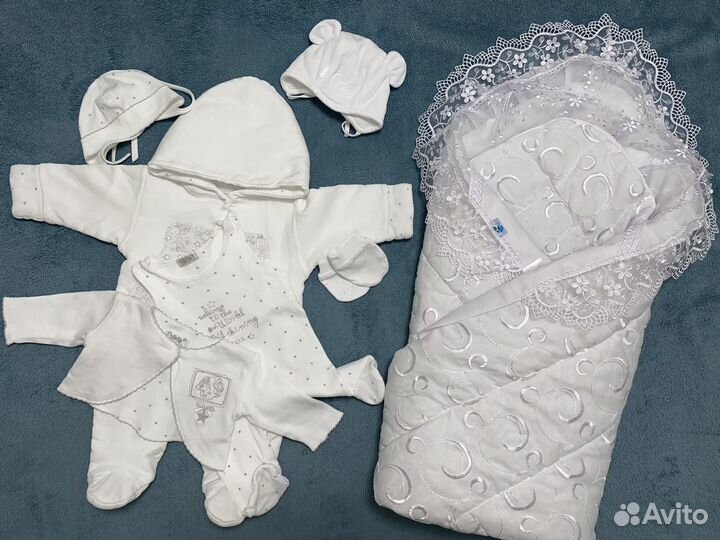 Комплект на выписку, зима, весна