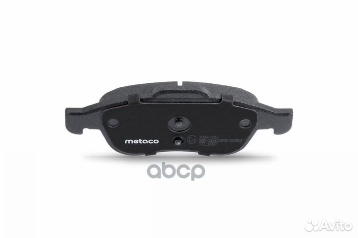 Колодки тормозные передние к-кт 3000-055 metaco