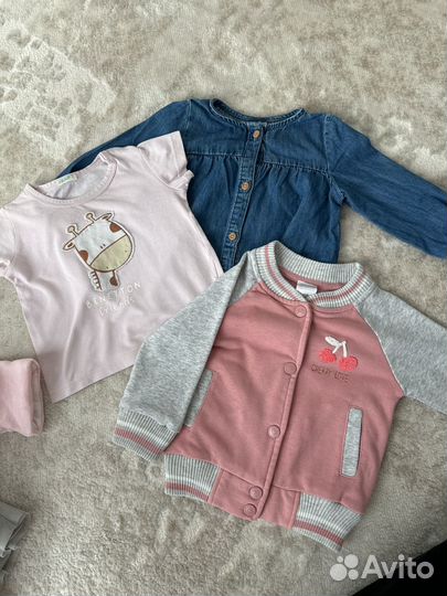 Пакет вещей на девочку 68 74 hm mothecare zara