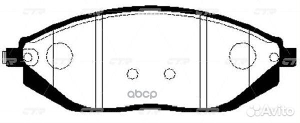 Ckkd-23 Колодки тормозные дисковые перед
