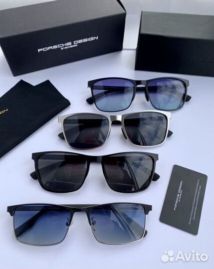 Очки porsche design черные поляризационные