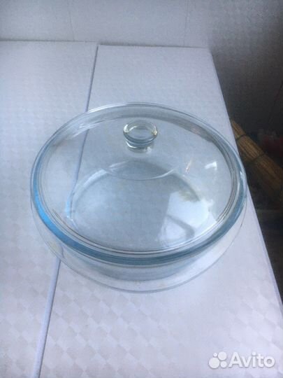 Кастрюля из жаропрочного стекла