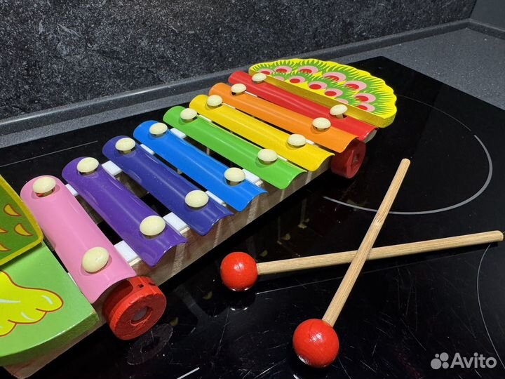 Ксилофон каталка Павлин