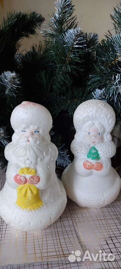 Дед мороз, Снегурочка, ёлочные игрушки