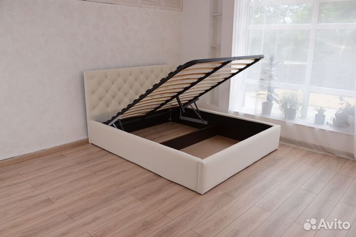 Кровать с подъемным механизмом 160х200 велюр