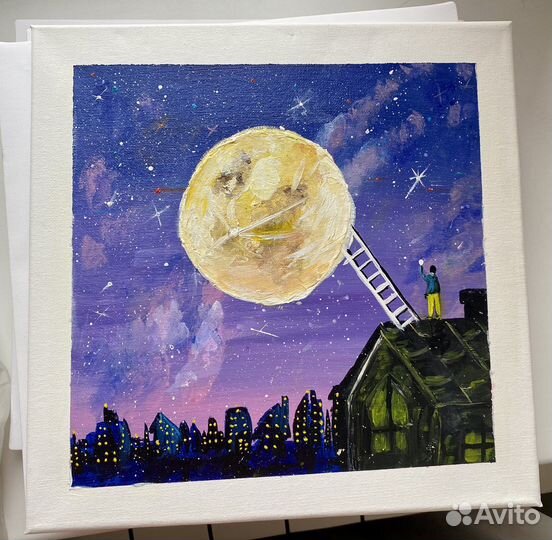 Картина 30х30 холст, акрил