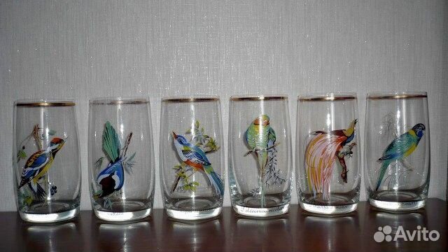 Бокалы Bogemia Райские птицы