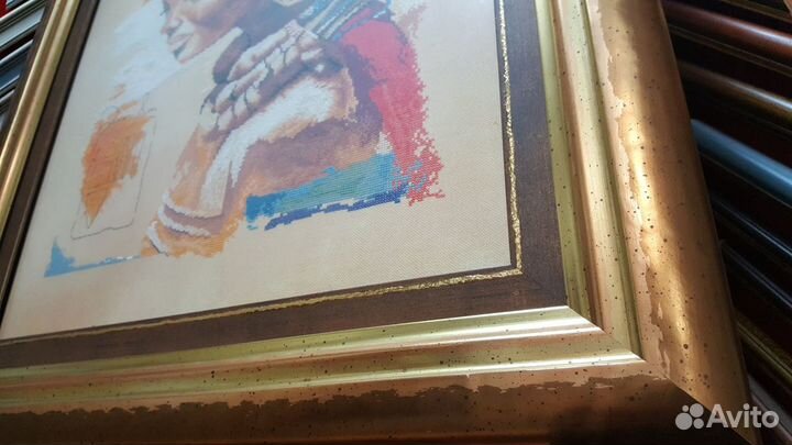 Lanarte африканская женщина ручная вышивка крестом