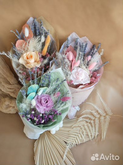 Букетики из сухоцветов