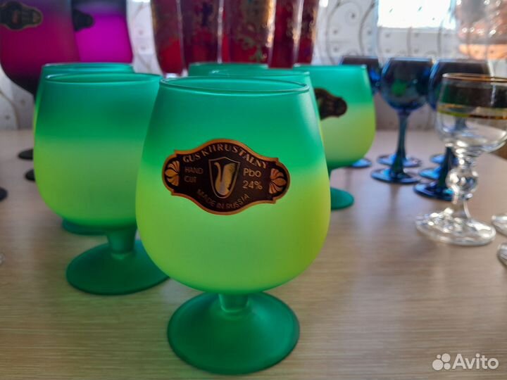 Бокалы, рюмки Богемия, хрусталь