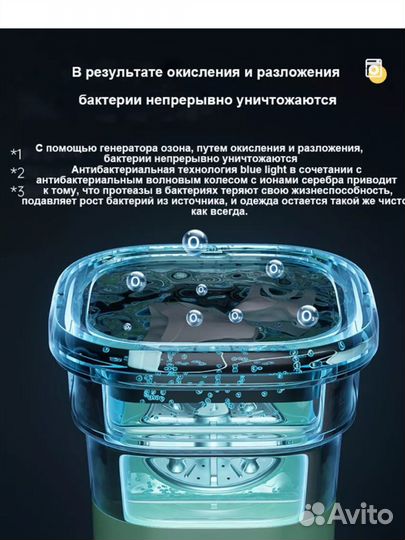 Складная мини стиральная машина новая 8 л