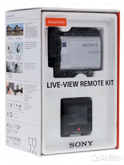 Экшн-камера Sony HDR-AS300R белый